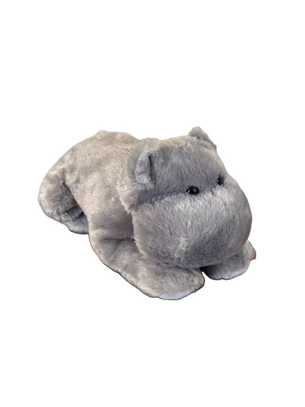 Tiger Tale Toys Lifelike 12" Gray Hippo Plush Animal Realistic Stuffed Toy